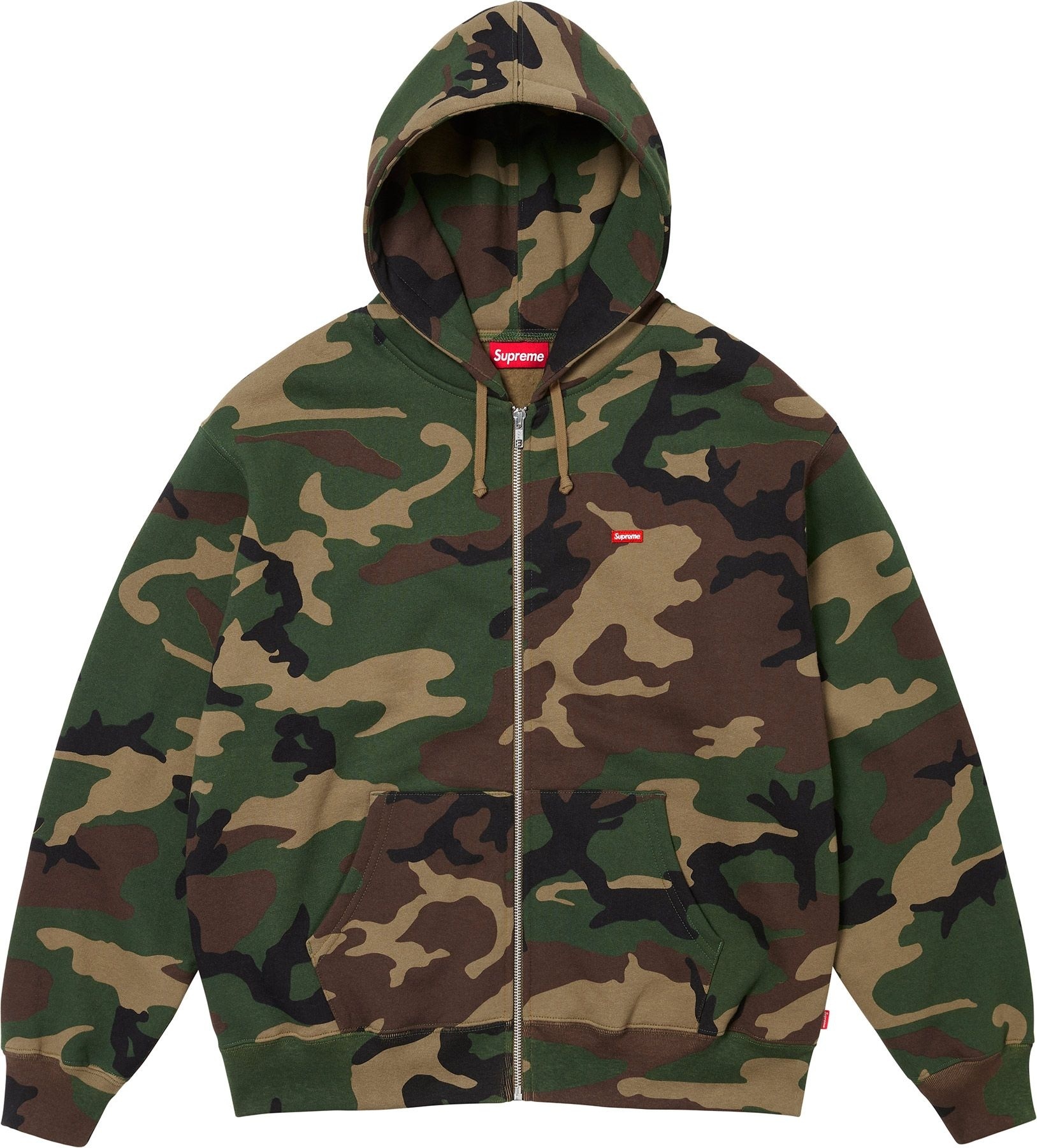 Small Box Zip Up Hooded Sweatshirt view 9